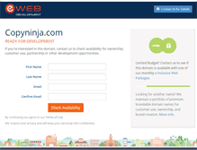 Tablet Screenshot of copyninja.com